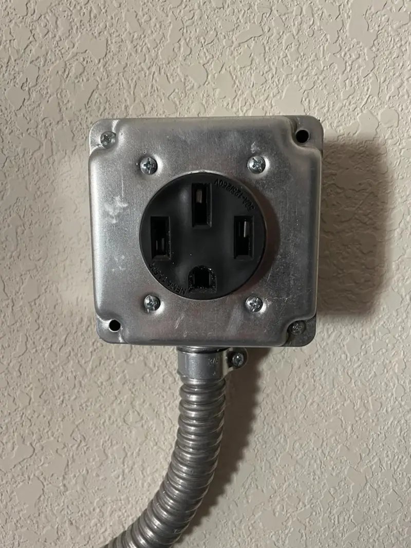 NEMA 14-50 outlet installed for Smart Home Electrical in Saline